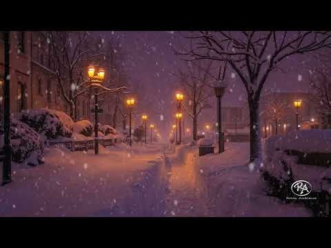 Fall asleep while the snow is falling heavily - ASMR for sleep (NO ADS)