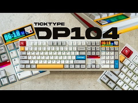 Thocky Full-size Keyboard - Ticktype DP104 Review Teardown & Sound Test