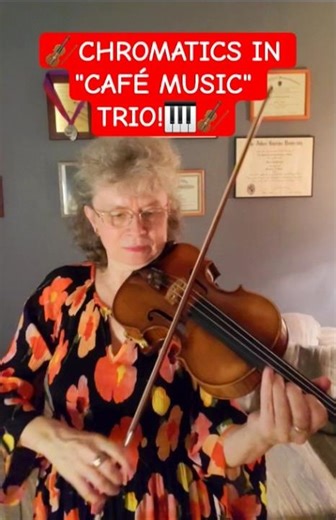 🎻🎹🎻CHROMATICS LESSON IN "CAFÉ MUSIC" TRIO!😉Links in Description!
