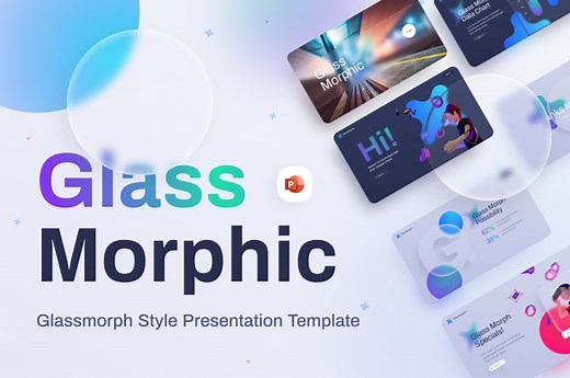 Glassmorphism Presentation Templates 2022: New Design Trends with Glass Morphic & Overlay Glassy