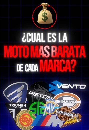 Moto más barata de cada marca: guía rápida 2026