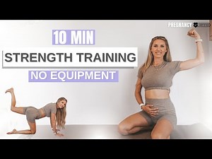 Strength Training Pregnancy Workout - NO Equipment (on the floor)