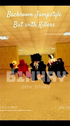 Backroom Jumpstyle But with Killers 🥶 #jumpstyle #shorts #roblox