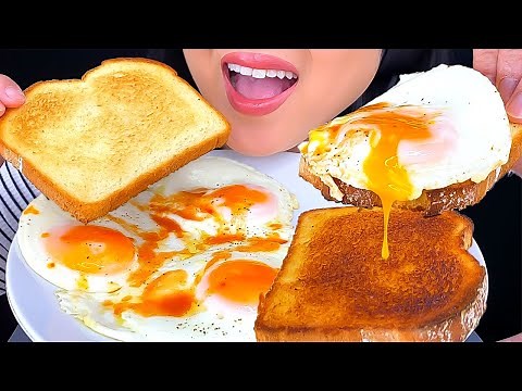 ASMR EGGS & TOAST BREAKFAST MUKBANG (EATING SOUNDS) EATING SHOW | ASMR Phan