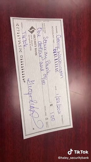Learn how to fill out a check with me! #dailywithHaley #check #bankingtips #moneytok #fyp