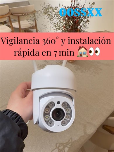 Vigilancia 360° y instalación rápida en 7 min 🏠👀 #oossxx #oossxxsurveillance #camaradeseguridad #camaradevigilancia #tiktokshopstockup