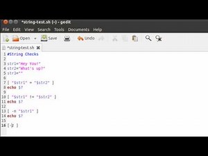 Shell Scripting Tutorial-33: Run Checks On Strings Video Lecture | Shell Scripting: Discovering to Automate Command-Line Tasks - Back-End Programming
