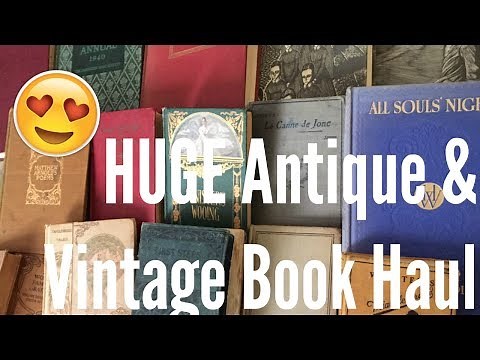 HUGE Antique and Vintage Book Haul | Flea Market and Thrift Store Finds