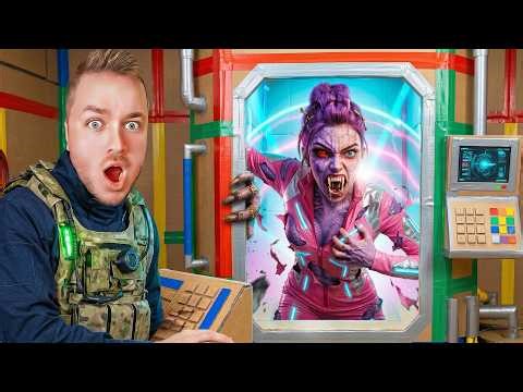 My Girlfriend Built a Cursed KPop Demon Hunter CARDBOARD Prison! I Must ESCAPE