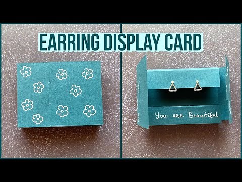 DIY Fancy Earring Display Card | Easy Jewelry Packaging Idea | DIY Jewelry Packing