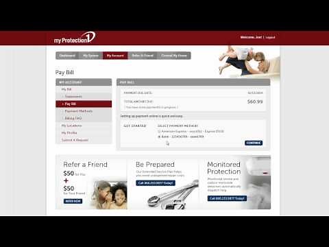 MyProtection1.com - How to Make One Time Payment | Protection 1
