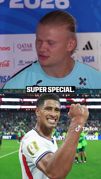 Erling Haaland says all the pressure is on #England 🍿 #WorldCup #Norway #Haaland