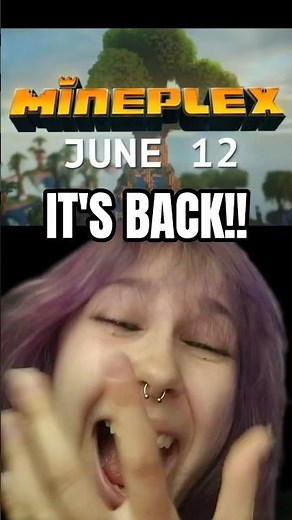 It's just like Summer 2015 😭❤️ Mineplex is back JUNE 12!! | #minecraft #minecraftshorts #nostalgia