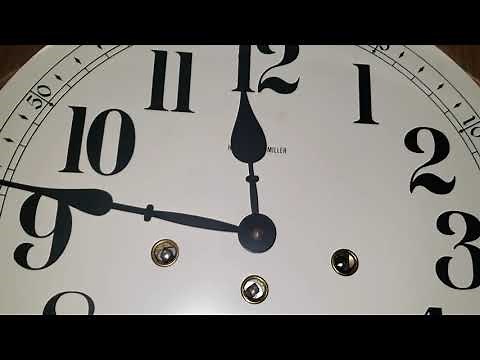 1980's Howard Miller 612-533 Westminster Chime Regulator Wall Clock