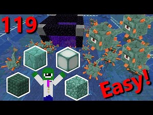 Minecraft 1.17: Easy Guardian Farm No Drain Efficient 40K Items an hour - Tutorial - Java Edition