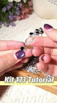 Kit 173 Bracelet Tutorial with Memory Wire | How to Make with 6mm Heart & 3mm Round Prong Set#diy