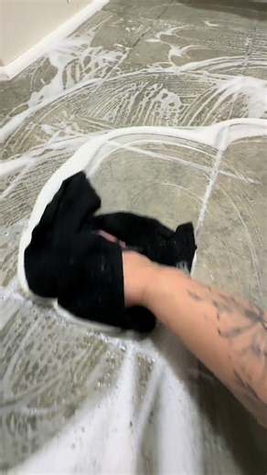 The wipe down after the scrub slaps hard 😌 #cleantok #cleaningasmr #cleanwithme