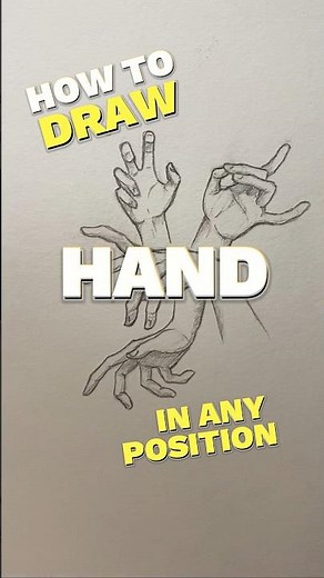 How to draw a HAND. Tutorial for Beginners #drawing #sketch #tutorial #anatomy