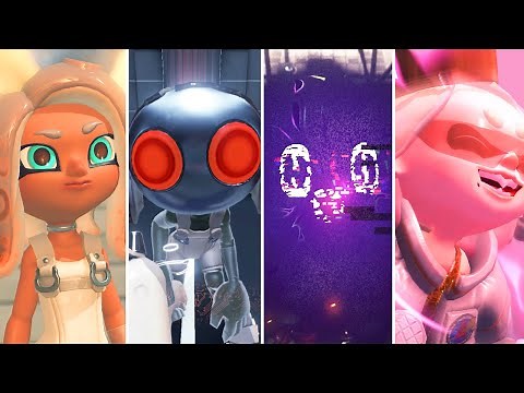 Splatoon 3 Side Order DLC - All Bosses + Ending