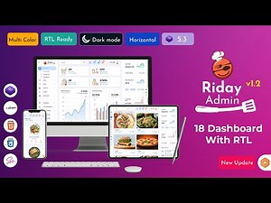 Restaurant Admin Dashboard UI Design for Orders, Menus & Kitchen Management