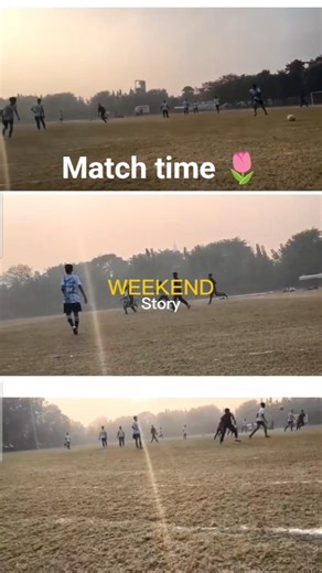 Football match time...