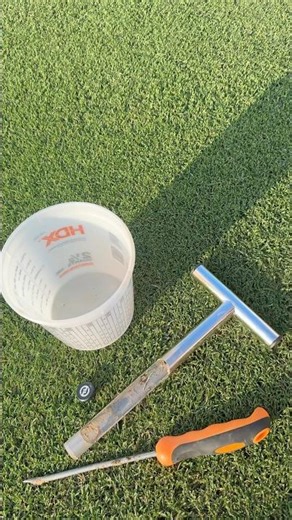 Now is a good time to get a soil sample. #soilsampling #soiltesting #lawncare #grass #soil