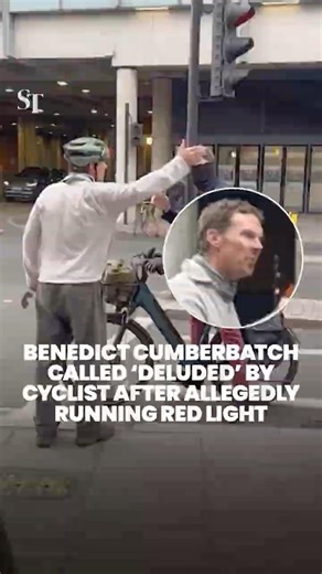 Benedict Cumberbatch called ‘deluded’ by cyclist after allegedly running red light
