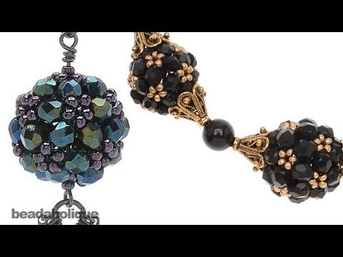 How to Make an Ornate Beaded Bead Using Right Angle Weave Double Needle Method