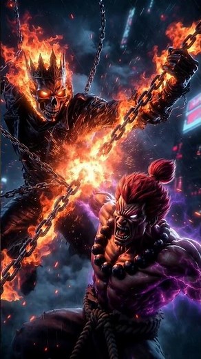 AKUMA vs GHOST RIDER: The Dark Impact | Marvel vs Capcom | Villain Verse