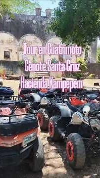 Tour en Cuatrimoto Cenote Santa Cruz Homún #yucatan #rivieramaya #quehacerenyucatan