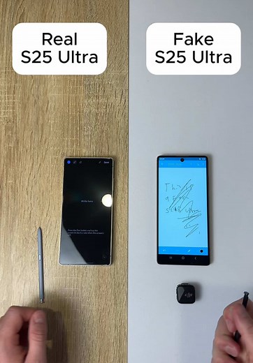 FAKE Galaxy S25 Ultra vs REAL – Can You Spot the Difference?