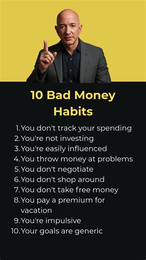 10 Bad Money Habits That Make Your Poor #MoneyHabits #FinancialFreedom #PersonalFinance