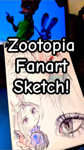 Zootopia Fanart Speed Sketch | Fox & Rabbit Drawing | tazaroart #tazaroart #zootopia