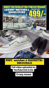 54 reactions · 15 shares | Shop name : NWC watches & GADGETS 9063439221 Address = plot 22 hashamabad chandrayangutta opp Bharath petrol pump pincode 500005 Timings 11:30 to 10 Cod available #instagram #instagramreels #reelsinstagram #viral #trending | Crazy mowa official | Facebook