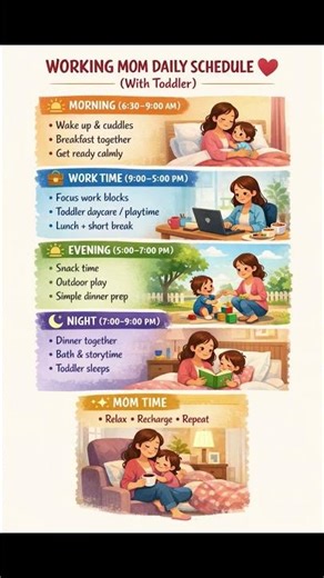 Working Mom Daily Schedule With Toddler ❤️|Realistic Routine for Working Moms with Toddlers