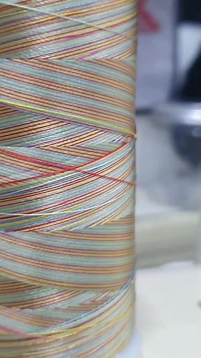 using variegated thread for the pattern . #freemotionembroidery #maldivestiktok #threadpainting #momsinspiration #foryoupage #zigzag #sarangujaree | Amila adam