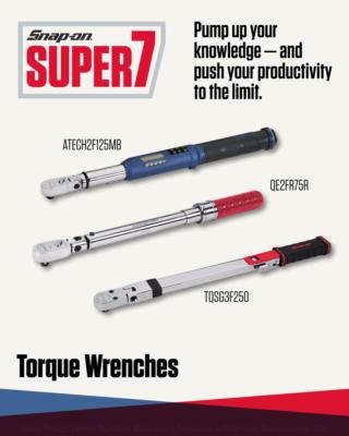 Pump up your knowledge - and push your productivity to the limit. Super 7 is here, and we have everything you need! | Snap-on Tools