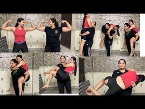 two strong girls lift and carry challenge (60)