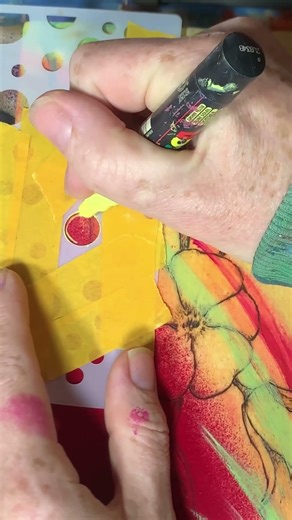 Using Masking Fluid with Pyrography and Mixed Media Artwork