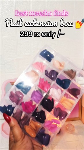 meesho nail extensions #meesho #shorts