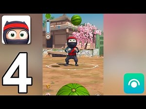 Clumsy Ninja - Gameplay Walkthrough Part 4 - Level 6-7 (iOS, Android)