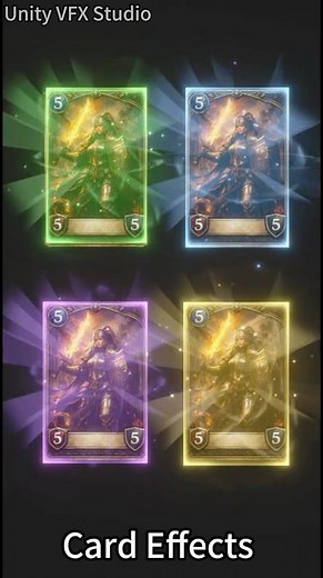 Unity Game VFX - Card Effects Collection #unity