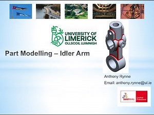 Idler Arm Part Model in SolidWorks