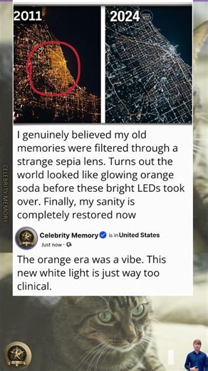 Why does the orange glow of old streetlights feel so much better than LEDs?