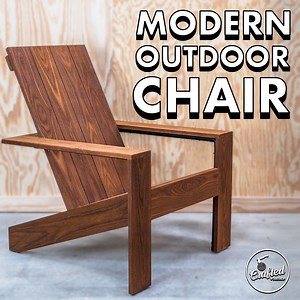99K views · 1.1K reactions | Learn how to build a modern Adirondack or outdoor chair for your patio and add modern outdoor seating to your backyard! Get Plans Here: https://craftedworkshop.com/store | Crafted Workshop | Facebook