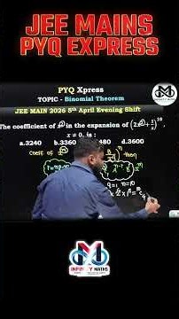 Coefficient of x² | JEE Main 2026 PYQ | Binomial Theorem Trick