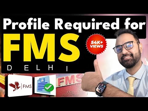 FMS Delhi Selection Criteria | Profile and Academics required to get in FMS | FMS Stage 1 Criteria