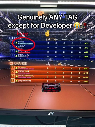 Rocket League: getting a boost during a game moment