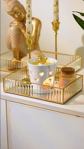 5 Creative Ways to Use a Mirror Tray | Nestasia Home Decor #shorts