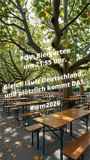 POV: Biergarten, 21:55 Uhr, gleich geht's los.. 🇩🇪⚽️